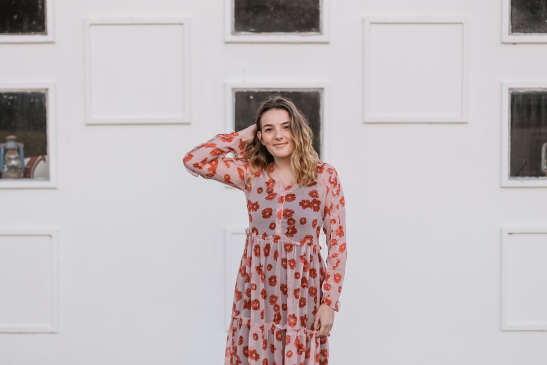 Photo flared dress